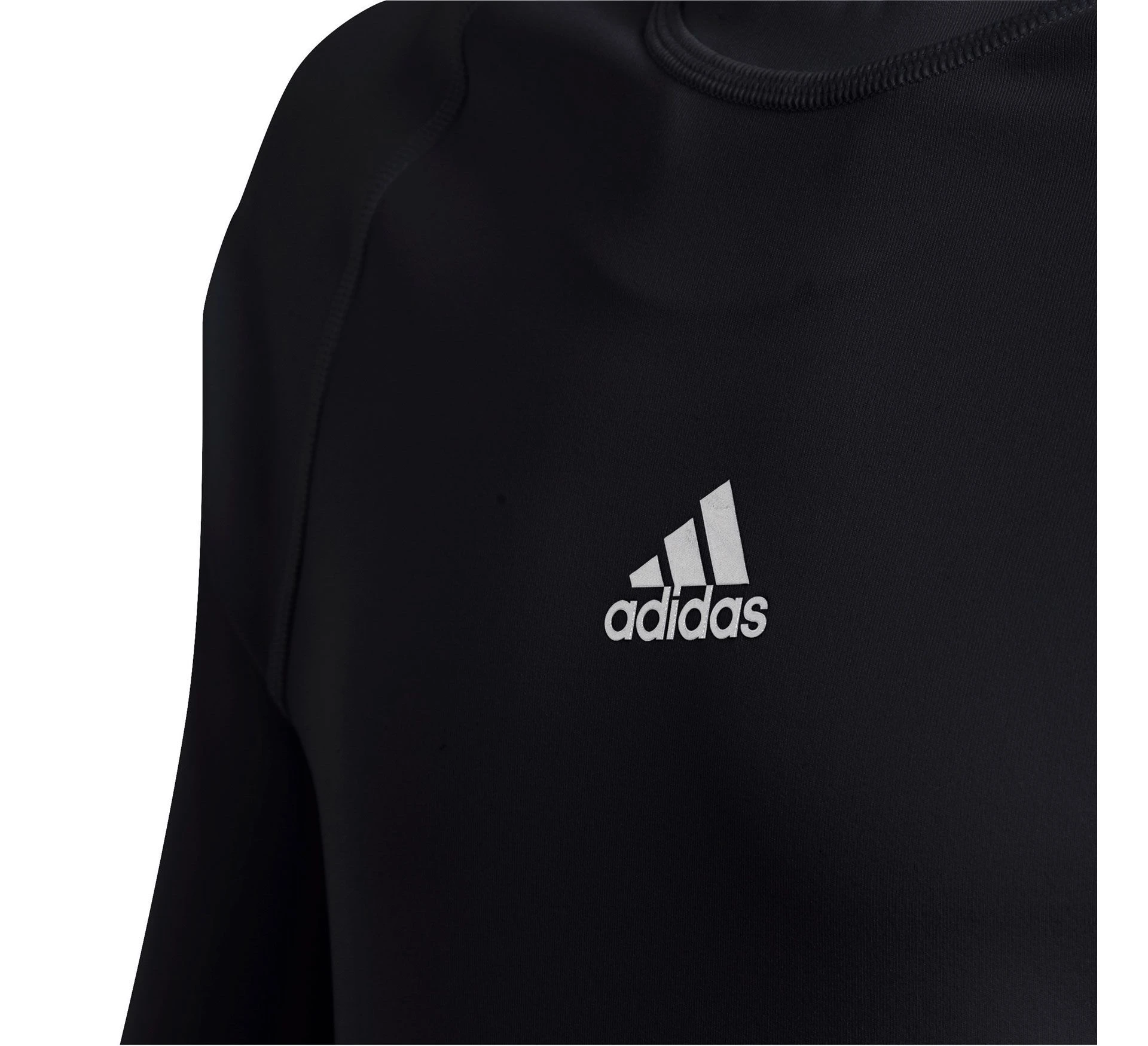 Adidas Alphaskin LS Tee Junior Schwarz - Silber 4 Adidas Alphaskin LS Tee Junior Schwarz - Silber – Bild 2