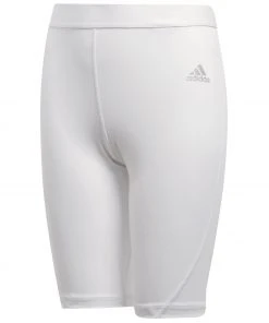 Adidas Alphaskin Sport Short Tight Junior Weiß - Silber