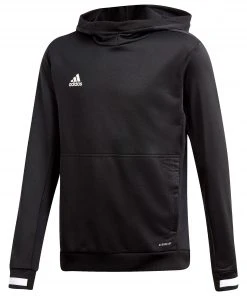 Adidas T19 Kapuzenpullover Kinder Schwarz - Weiß