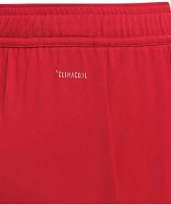 Adidas T19 Shorts Kinder Rot - Weiß -Brabo Shop Adidas T19 Shorts Junior 3 4