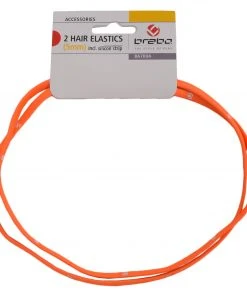 Brabo 2-pack Haarelastieken (5mm) Orange