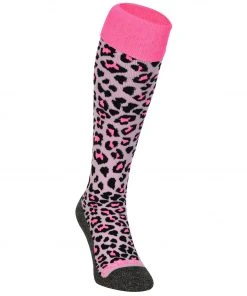 Brabo Cheetah Hockeysocken Kinder Hellrosa - Rosa - Schwarz