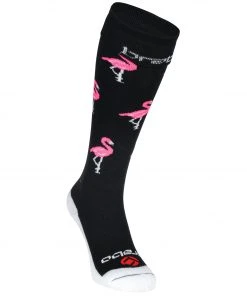 Brabo Flamingo Hockeysocken Schwarz - Rosa - Weiß