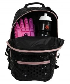 Brabo Fun Polka Hockey Rucksack Kinder Schwarz - Rosa -Brabo Shop Brabo Fun Polka Hockeyrugzak Junior 6 2109151512