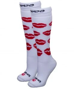 Brabo Hockeysocken Kinder Weiß - Rot