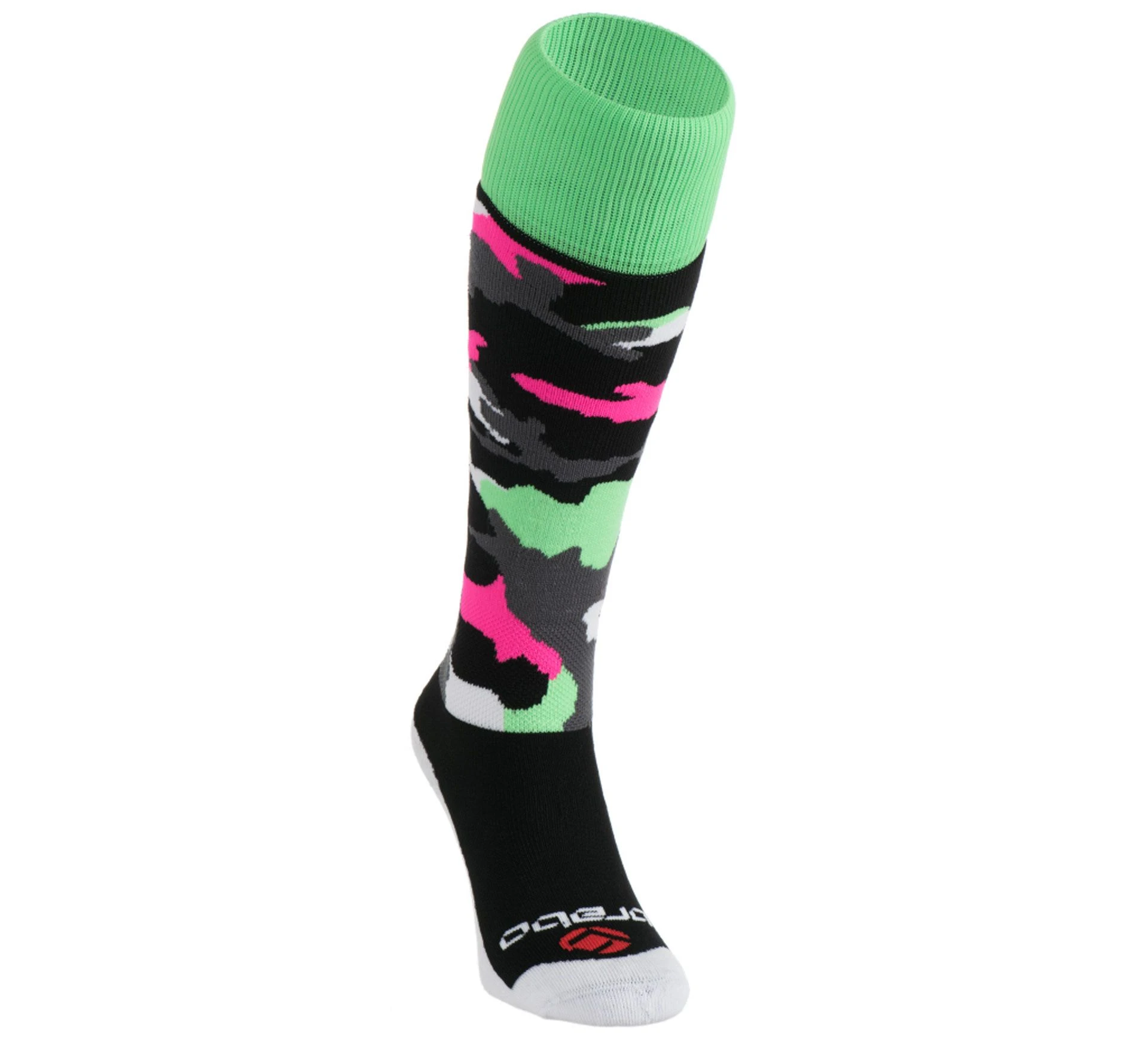 Brabo Socks Camo Schwarz - Grün - Rosa 3 Brabo Socks Camo Schwarz - Grün - Rosa