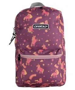Brabo Storm Unicorn Hockey Rucksack Kinder Violett - Rosa - Gelb