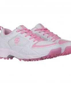 Brabo Tribute Hockeyschuhe Kinder Weiß - Rosa