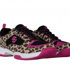 Brabo Tribute Indoor Hockeyschuhe Kinder Braun - Schwarz - Rosa