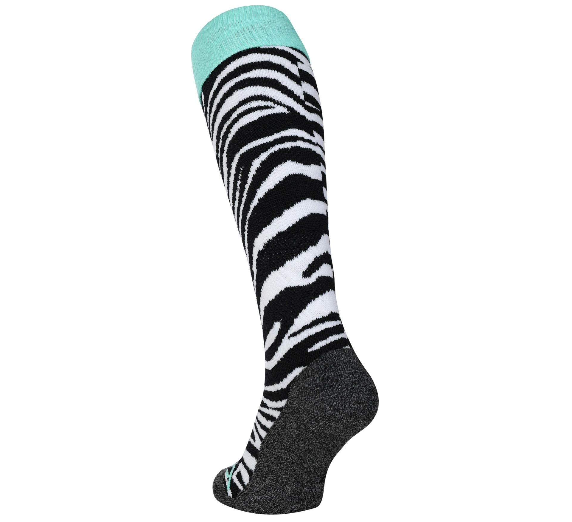 Brabo Zebra Hockeysocken Kinder Schwarz - Weiß - Mint Grün 4 Brabo Zebra Hockeysocken Kinder Schwarz - Weiß - Mint Grün – Bild 2