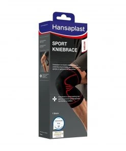 Hansaplast Kniebandage Schwarz - Rot