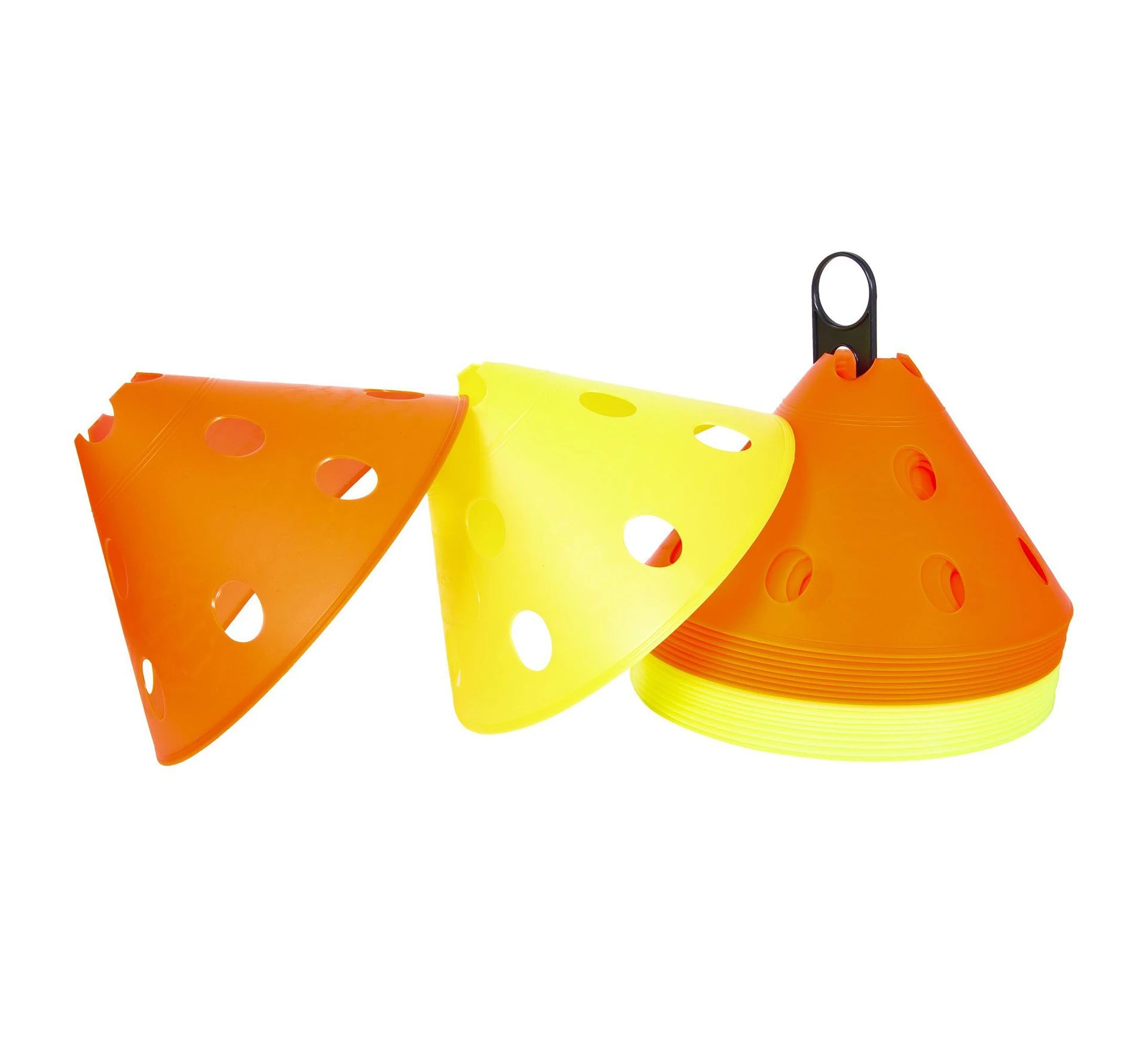 Stanno Disc Cones High Set (20x) Orange - Gelb 4 Stanno Disc Cones High Set (20x) Orange - Gelb – Bild 2